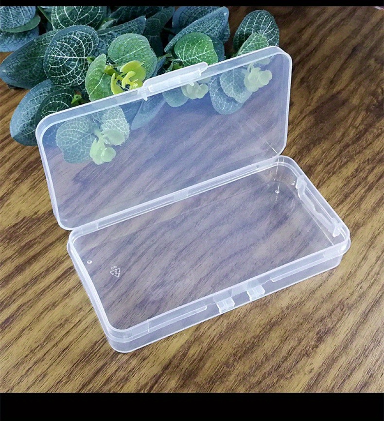 Pp Plastic Storage Box Small Transparent Box With Thick - Temu