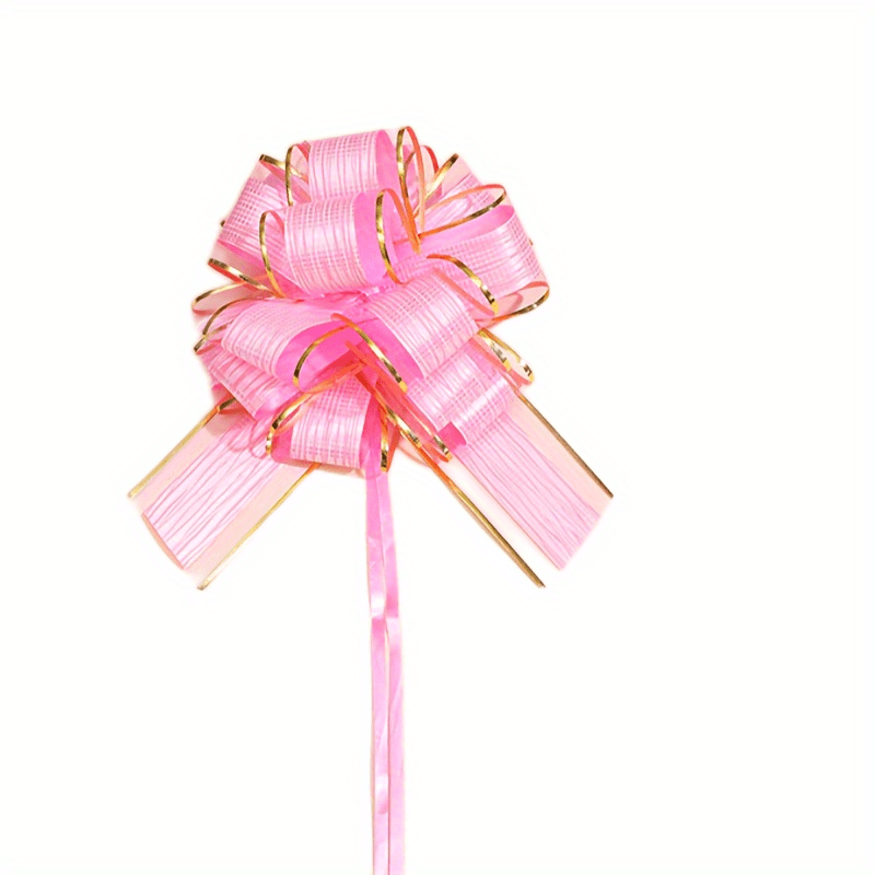1/8 Inch Pink Iridescent Pull Bow Ribbon, Gift Wrapping and Floral,  Wholesale Ribbon and Bows