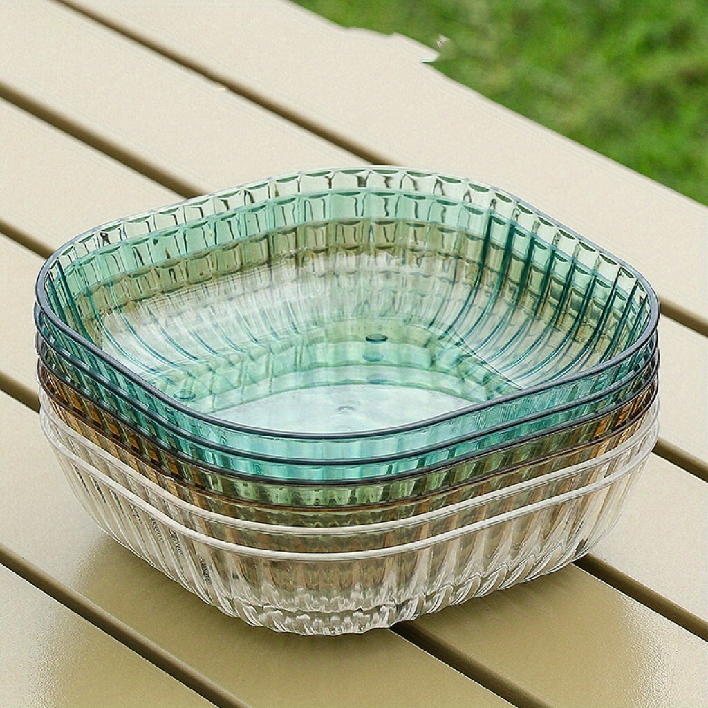 Clear Candy Servers, Decorative Fluted Colored Serving Platter