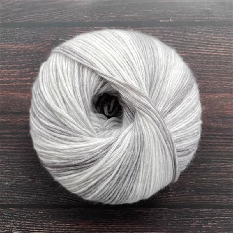 1PCS 100% Merino Wool Yarn for Crocheting,4-Ply Yarn for Knitting,Crochet  Yarn Knitting Yarn for Sweater,Scarf，Hat,Socks,Blankets(Gray)