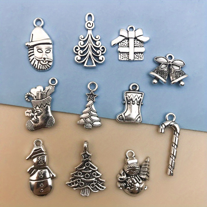 1 Box 40Pcs Alloy Enamel Snowflake Charms Winter Theme Christmas Dainty  Dangle Pendants Bulk for Jewelry Making Charms Necklace Bracelet Ankle  Earring DIY Crafting Finding Accessories 