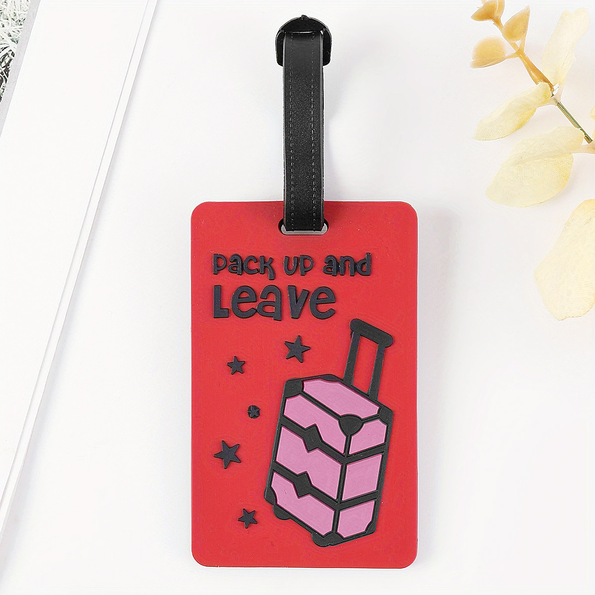 Round Luggage Tag Travel Supplies Faux Leather Boarding Tag - Temu