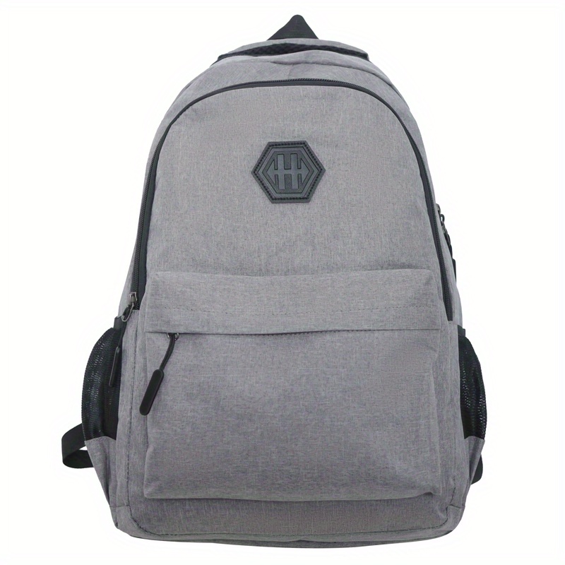 New Simple Nylon Pure Color High Backpack, School Junior High