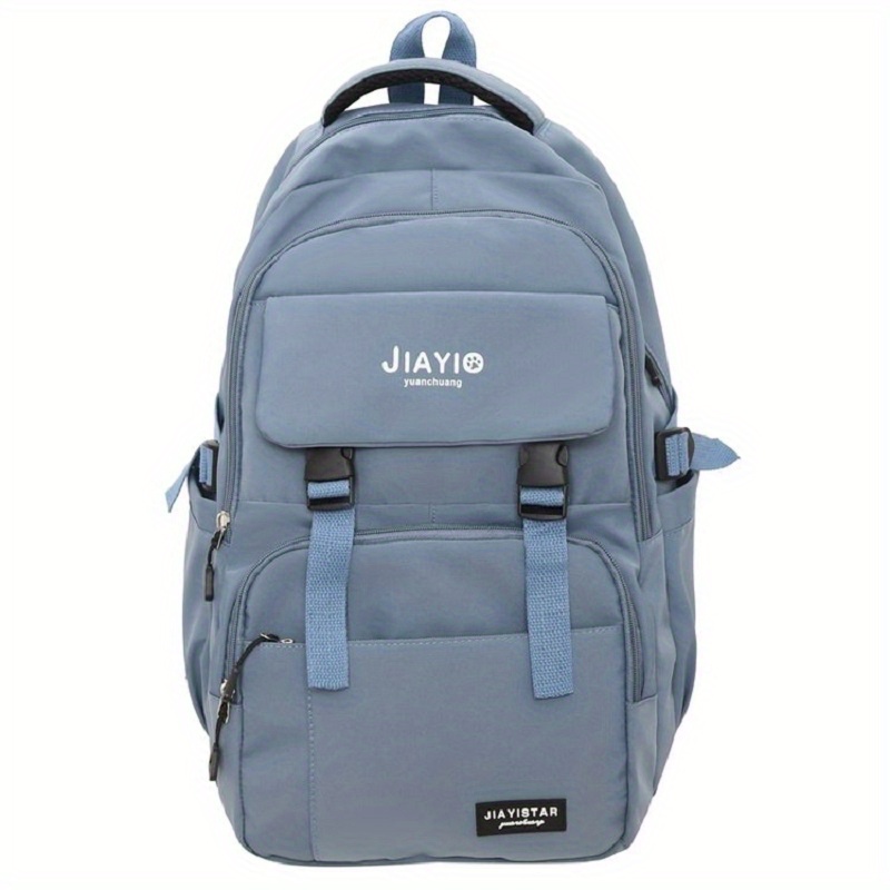 Gray Letter Print Large Capacity Backpack, Lightweight Portable Student  Schoolbag, Suitable For Commuting, Going Out Travel, Students To School,  Birthday Gift, Christmas Gift, Halloween Gift Holiday Gift - Temu