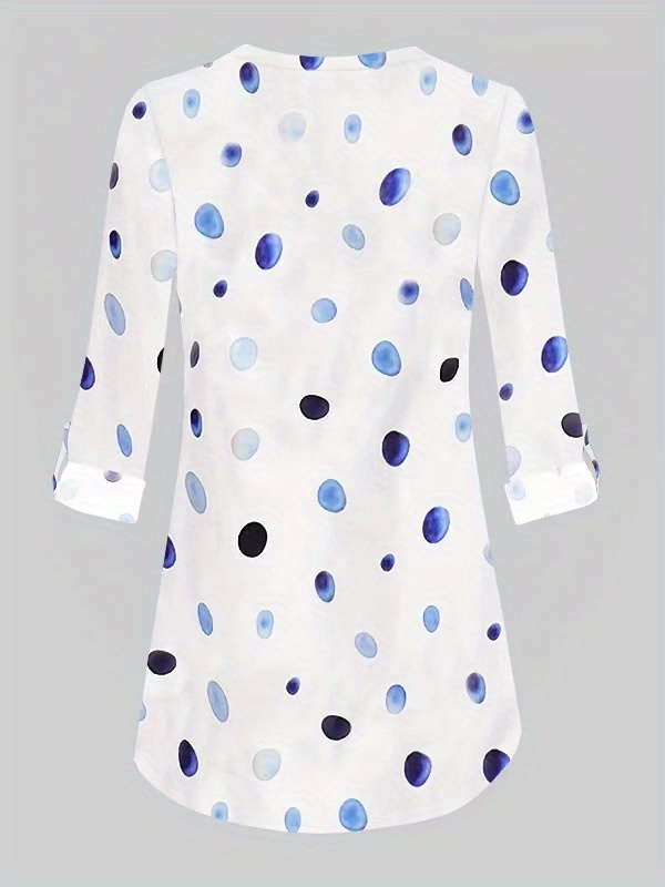 Sleeveless Polka Dot Blouse