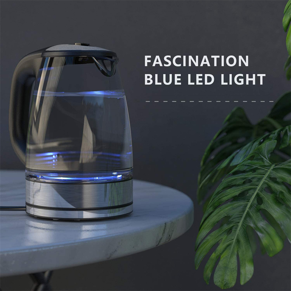 Electric Glass Kettle 2200w Fast Boiling 2 0l