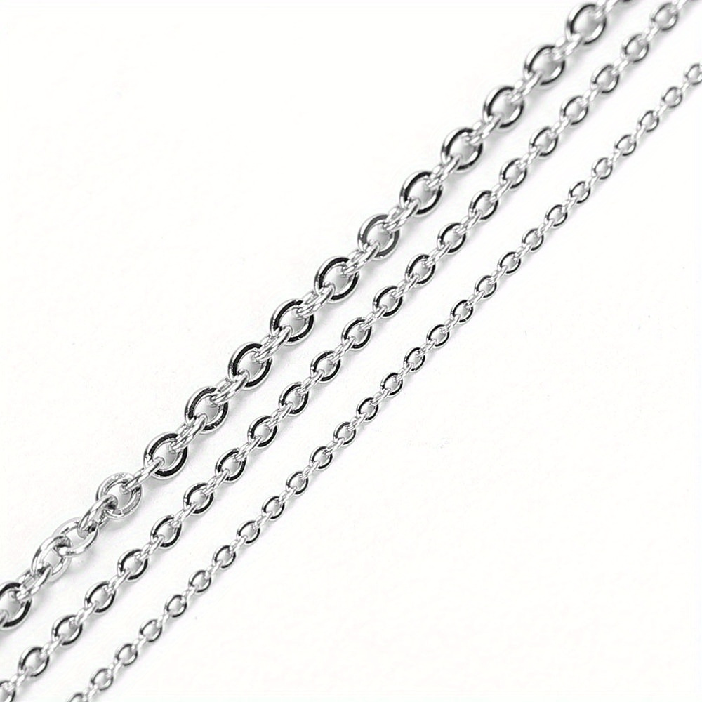 1meter Stainless Steel Cross Charm Beaded Link Chains For Jewelry Making  DIY Necklace Bracelet, Colorfast Golden Diy Chain Material