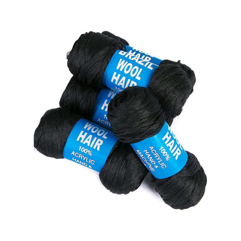 Brazilian Wool Hair Yarn Braids Twisting Knitting Hair Yarn - Temu United