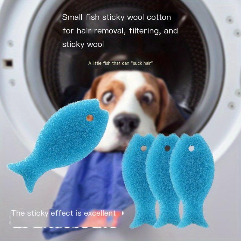 Fish-shape Laundry Hair Sticky Sponge For Washing Machine, Reusable Pet  Hair Remover Laundry Sponge, Anti-winding Sponge, Sticky Hair Removal Tool, Washing  Machine Lint Catcher, Cleaning Supplies, Cleaning Tool, Back To School  Supplies 