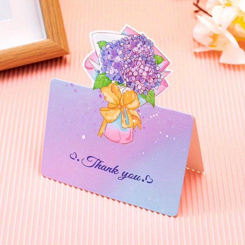 1pc Teachers' Day Greeting Card Creativity 3d Three-Dimensional Greeting  Card Paper Holding Flowers Thank You For Blessing Gift - AliExpress
