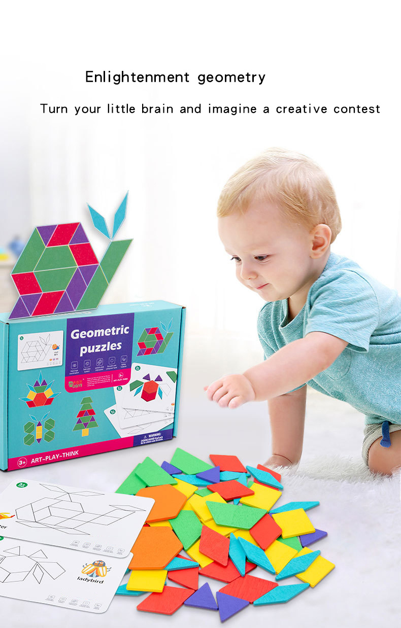 Children's Creative Thinking Building Blocks Montessori - Temu