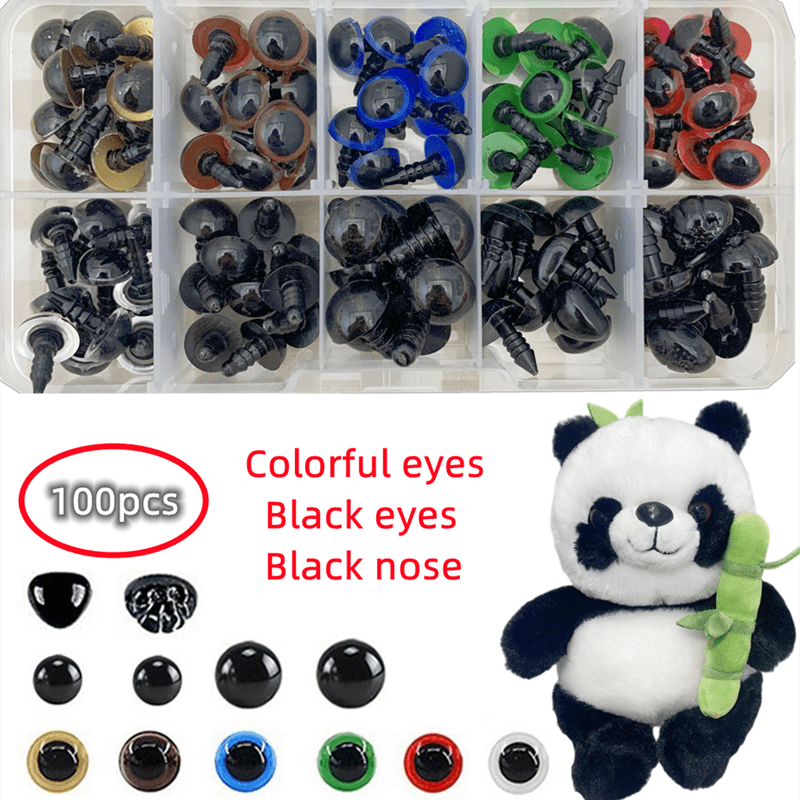 Safety Eyes With Washers Colorful Toy Safety Plastic - Temu