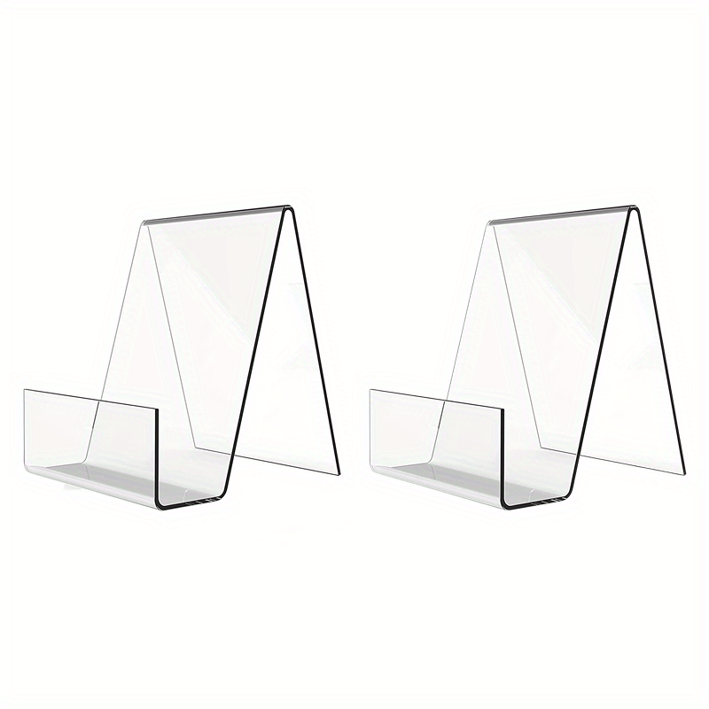 Transparent Acrylic Book Holder for Table Top Display Easel Open Book Stand  Book Reading Stand for Notebooks Newspaper Artworks
