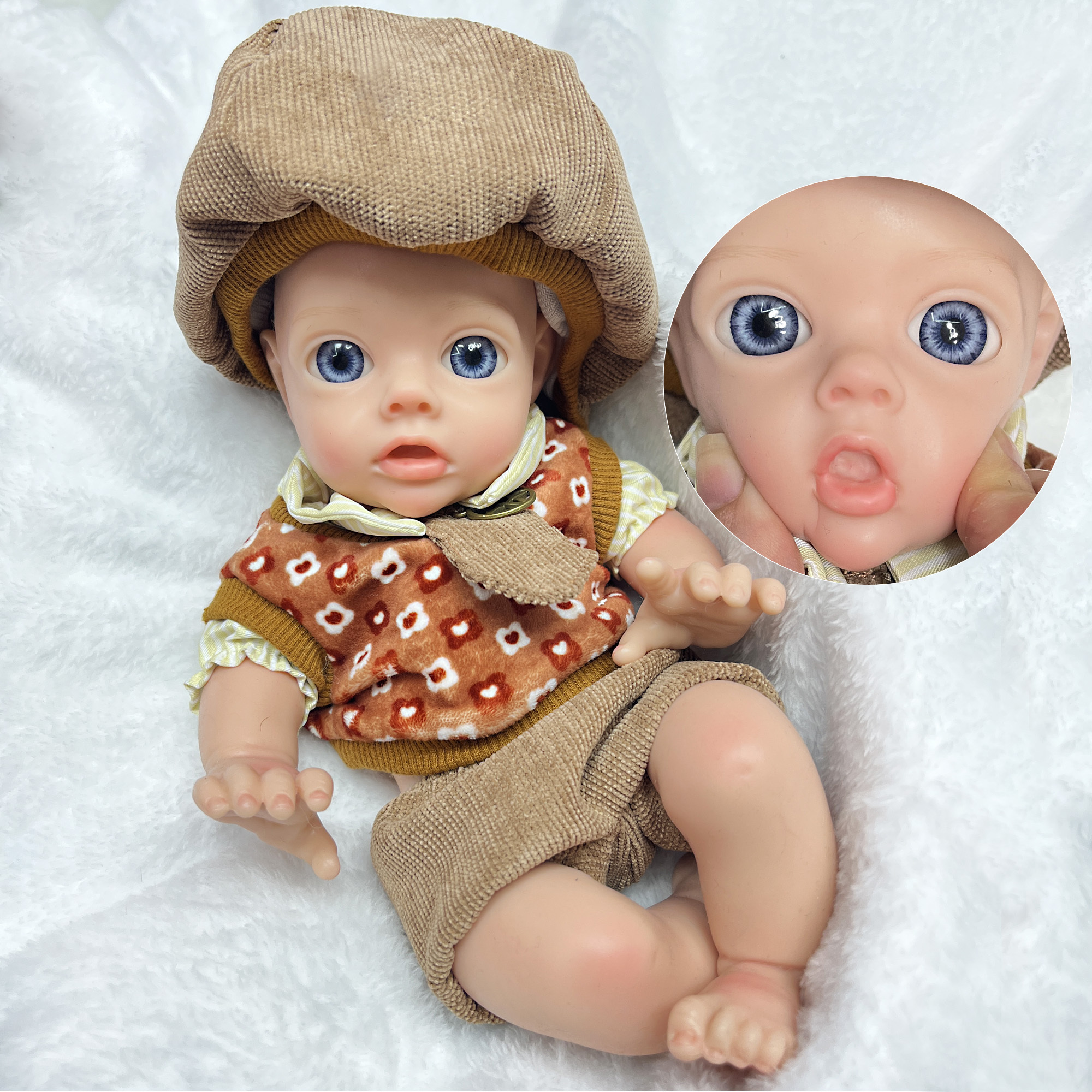 Boy Full Body Soft Solid Silicone Bebe Reborn Dolls Handmade