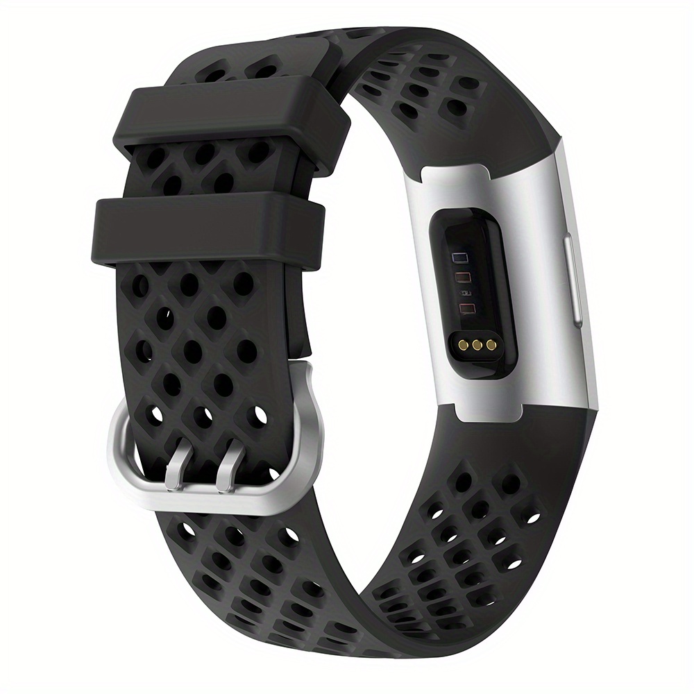 For Fitbit Charge 4 3 Breathable Sport Band Silicone Watch Strap