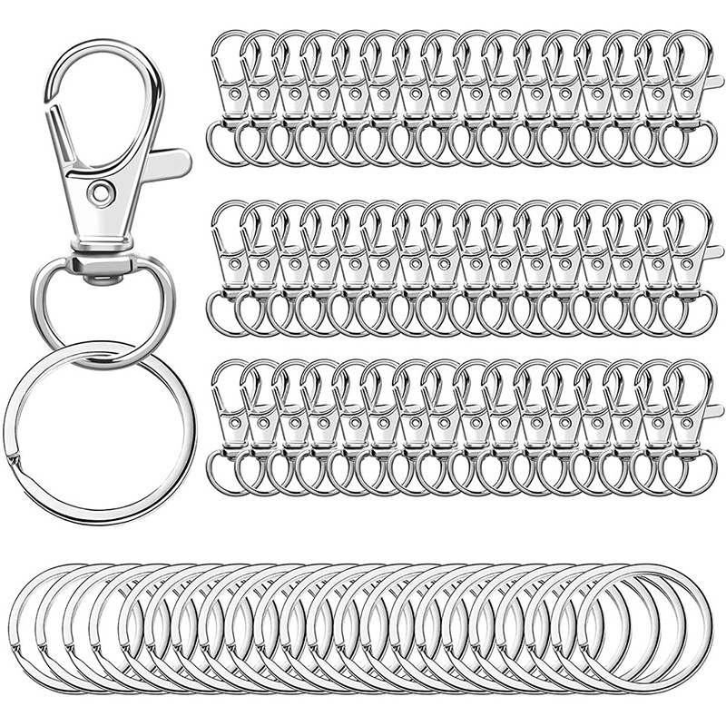 Swivel Snap Hooks Key Rings Key Chain Clip Hooks Key Rings - Temu
