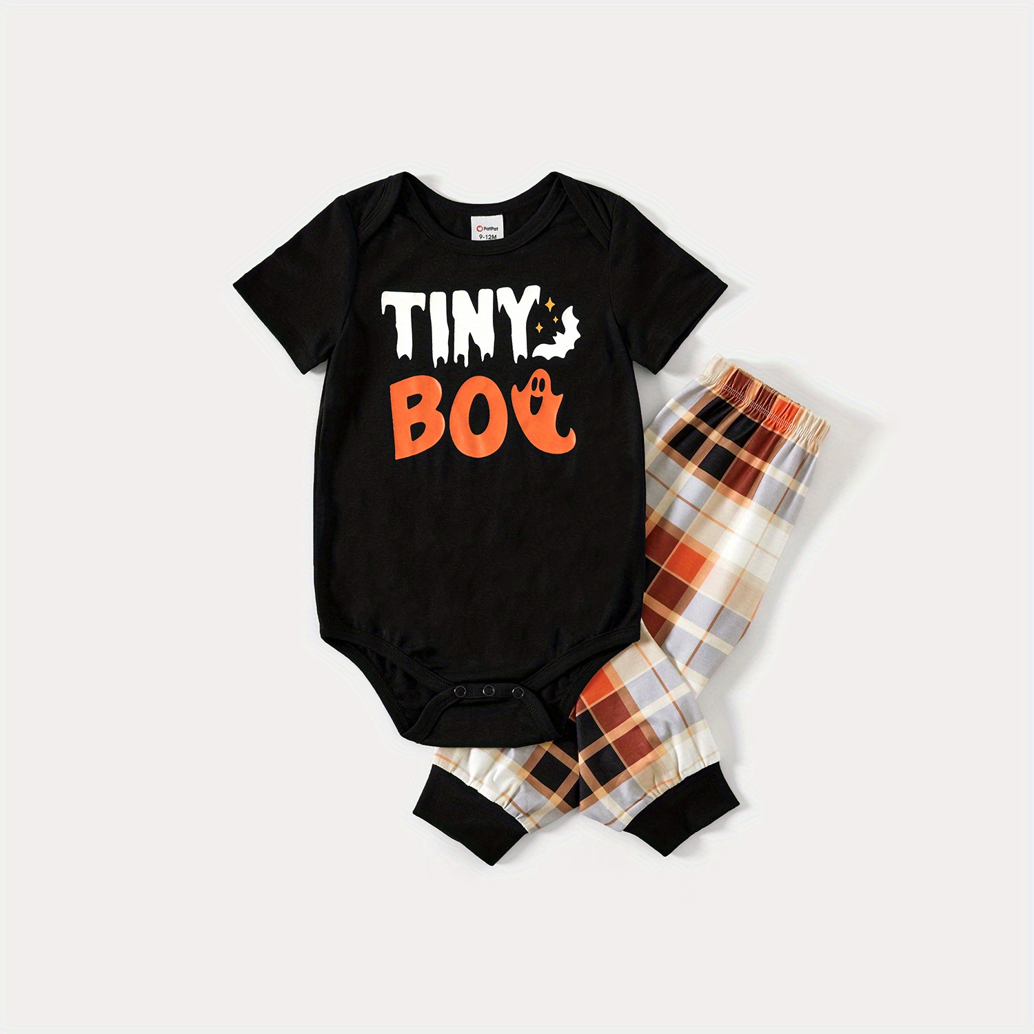 Pajamas:  Homeware Vest Color Matching Plaid Trousers Letter Print Top