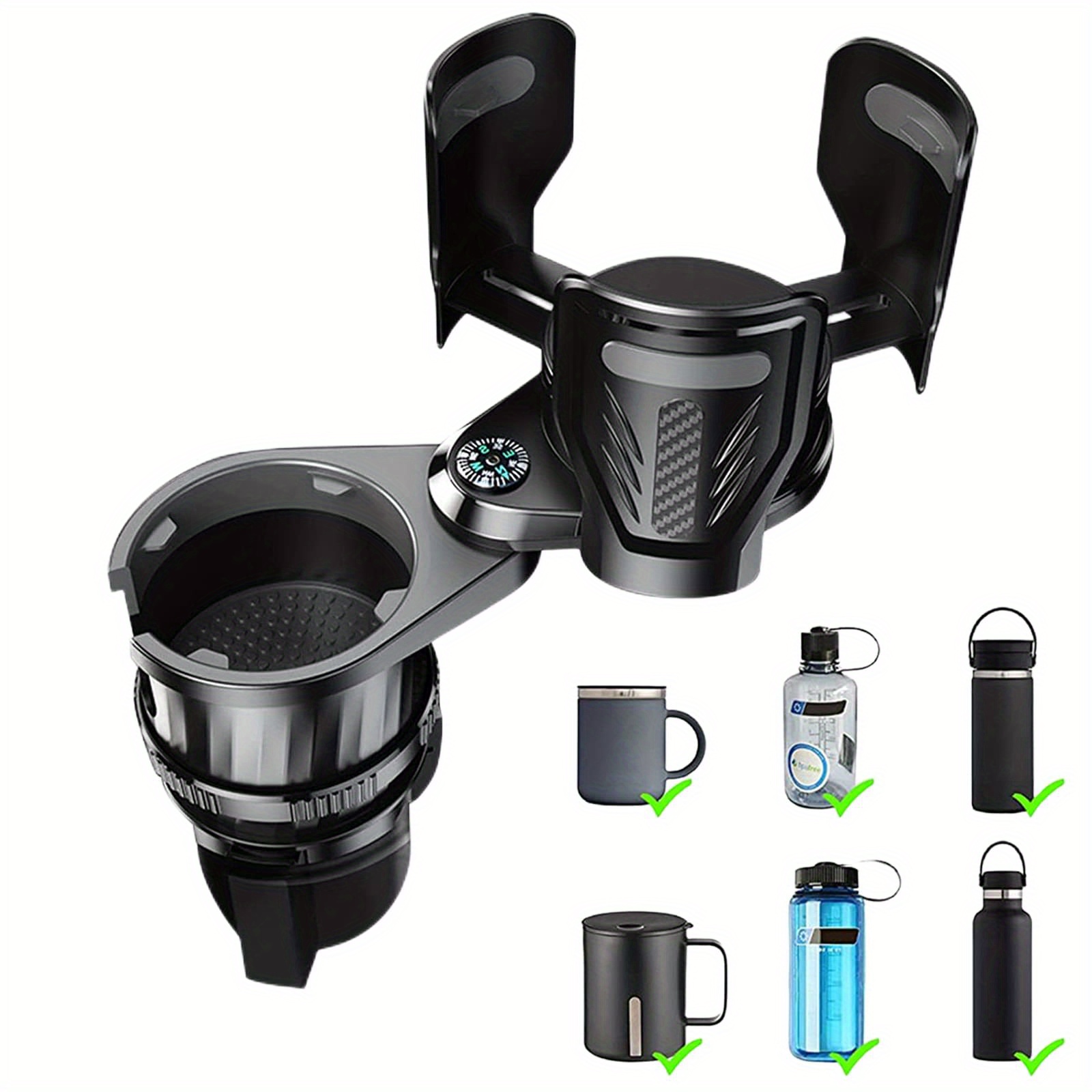 Universal Adjustable 2-in-1 Multifunctional Cup Holder For Car