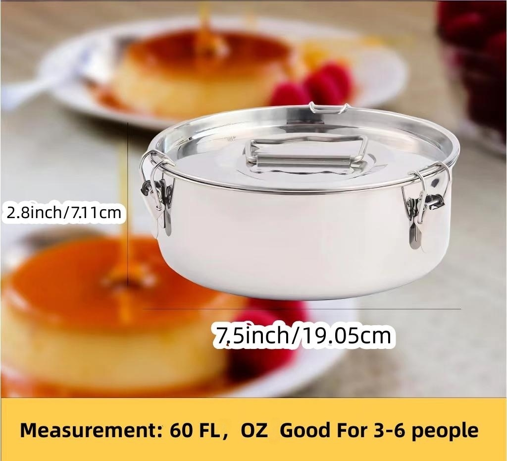 Flanera Stainless Steel Flan Mold 85 oz, Compatible with Instant Pot 6 —  CHIMIYA