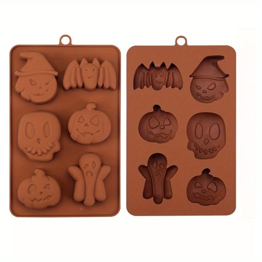set of 4pcs halloween chocolate molds,silicone