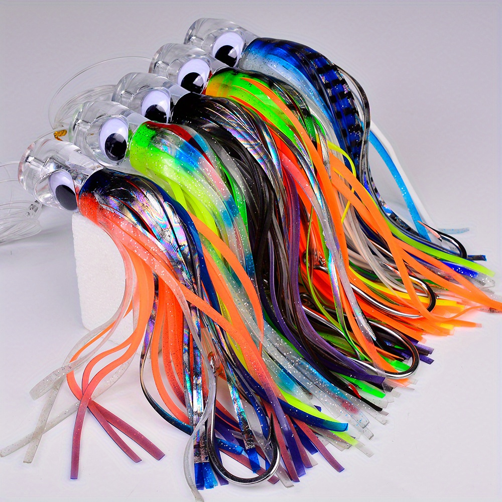 9 Inch Trolling Fishing Lures Big Game Octopus Skirt Bait Tournament With  High Carbon Steel Hook From Fishinglures, $4.17