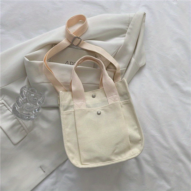 Mini Canvas Tote Small Women Bag Top Handle Tote Bag Crossbody