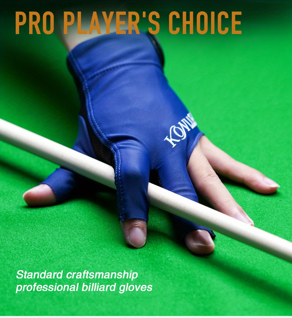 Guanto Da Biliardo Wnddle - Per Mano Sinistra, 3 Dita | Antiscivolo E Traspirante - Foto 11