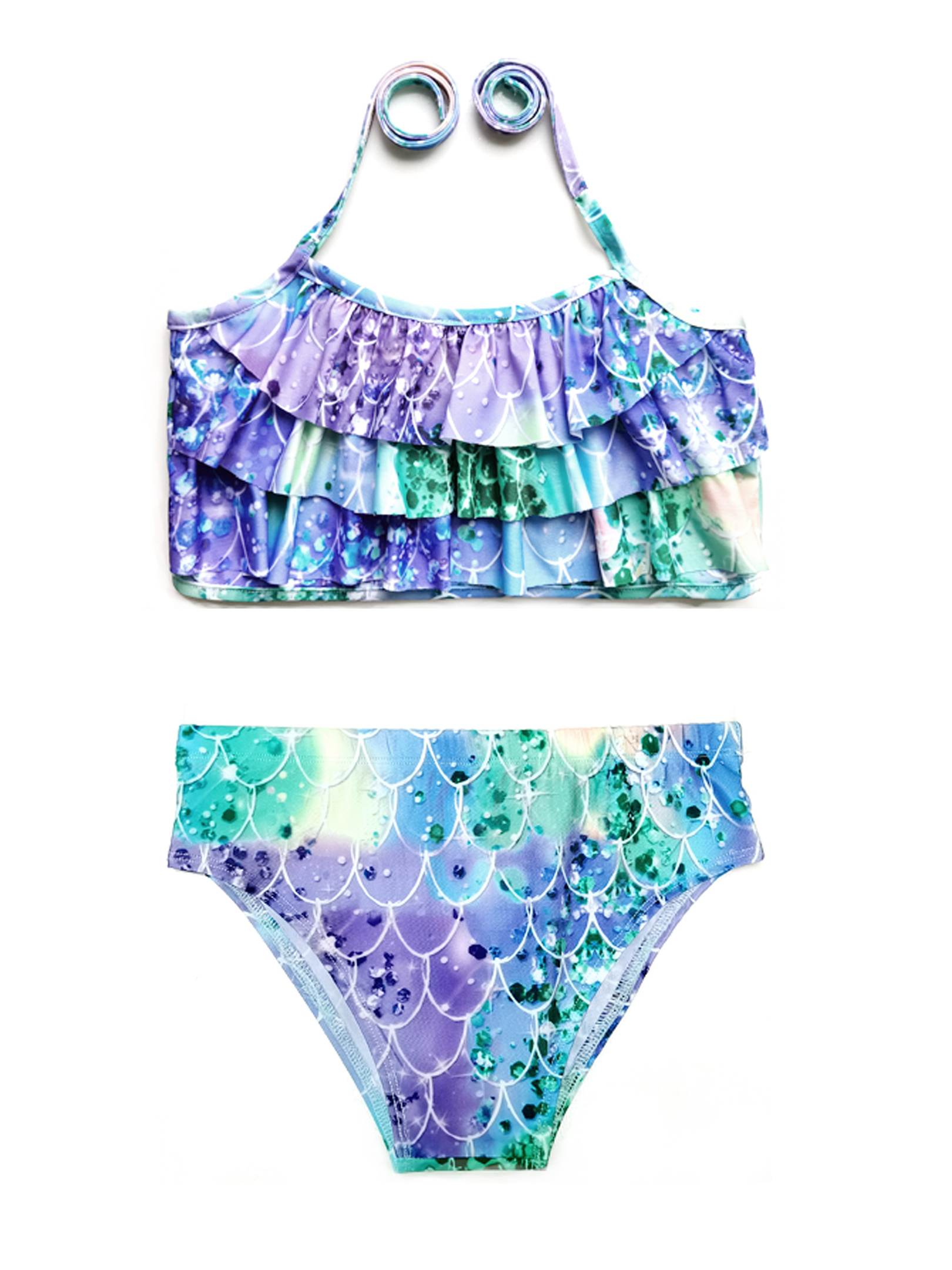 Girls Bikini Swimsuit Mermaid Tails Swimming Princess - Temu