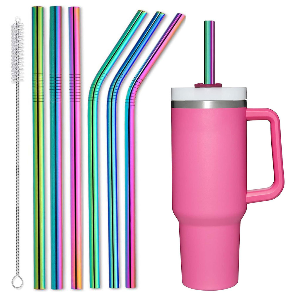 8Pcs Straw Cover Compatible with Stanley - Straw Covers for Reusable Straws  for Simple Modern 40 oz Tumbler & Stanley 40 oz Tumbler, Straw Topper for