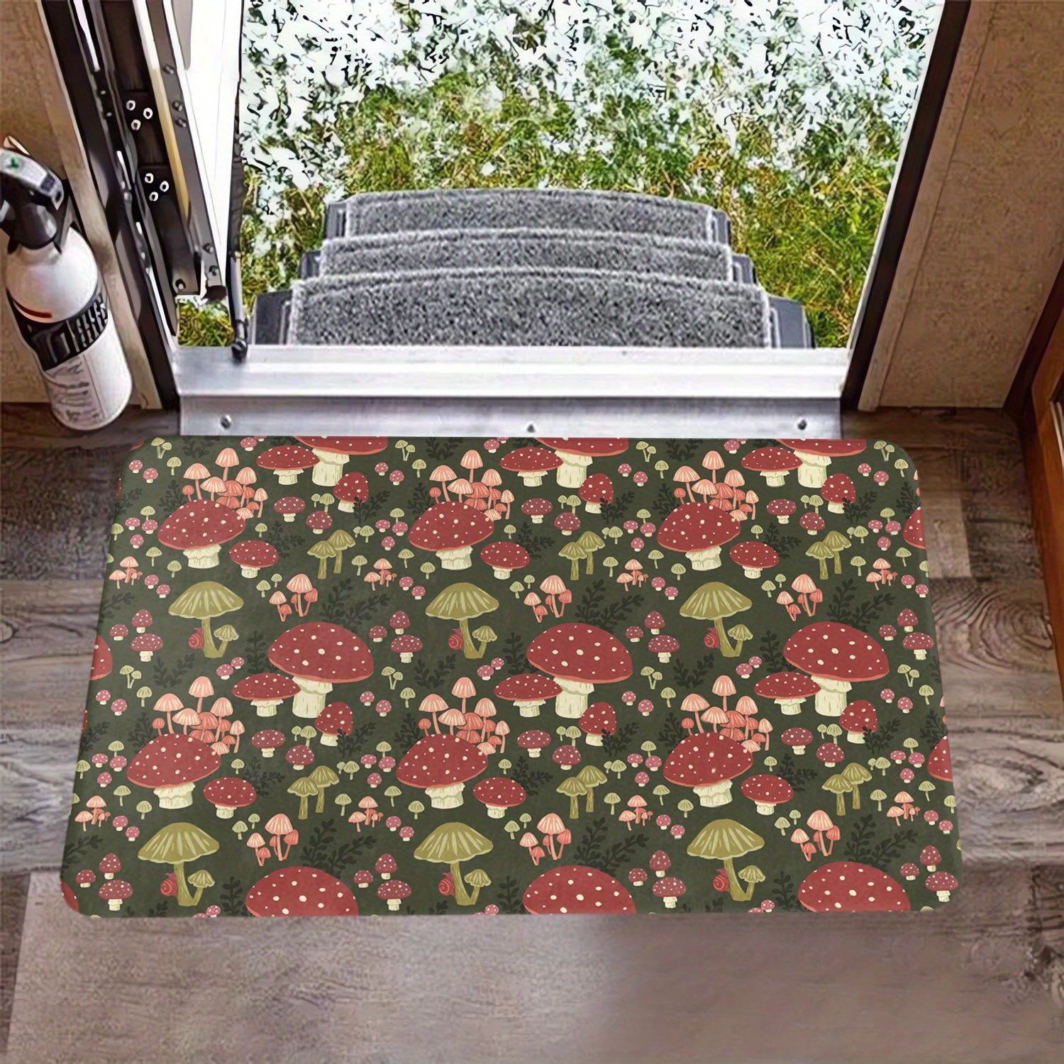 Bright Mushroom Art RV Floor Mats, Non-slip Floor Mats, Indoor Rugs For  Bedroom, Study, Living Room Decoration 19.7x31.5in/50*80cm