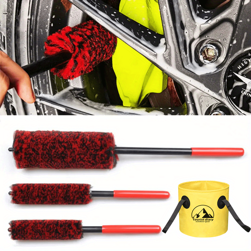 12Pcs Car Detailing Cleaning Brush Supplies Kit for Wheel , Tire