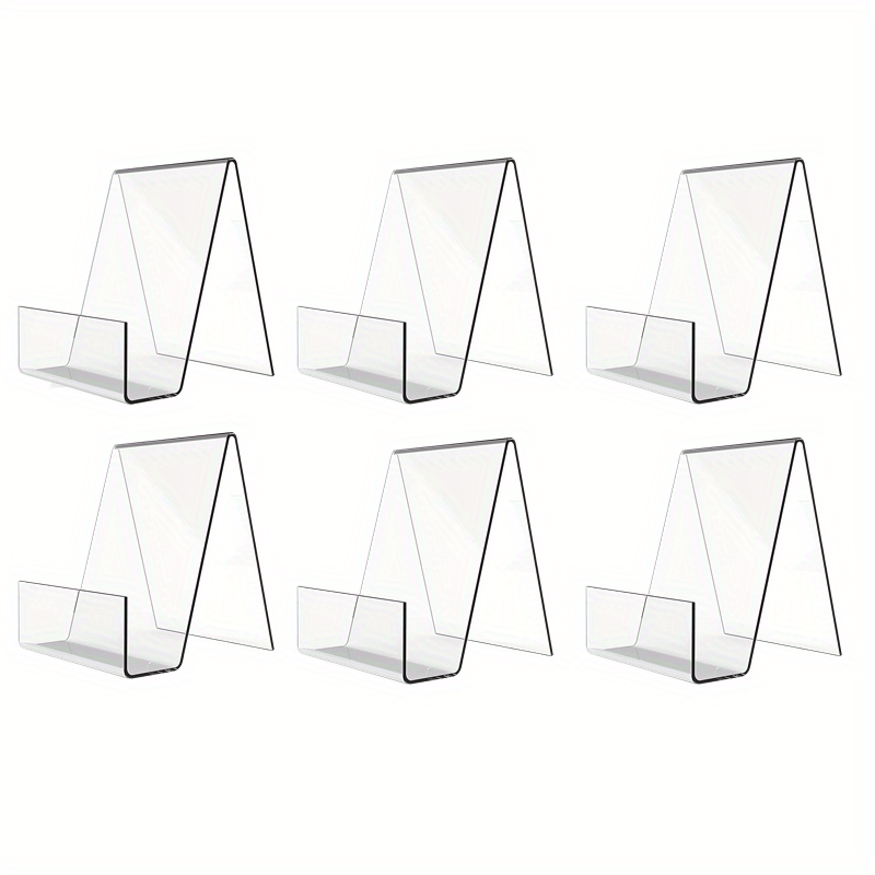 Transparent Acrylic Book Holder for Table Top Display Easel Open Book Stand  Book Reading Stand for Notebooks Newspaper Artworks