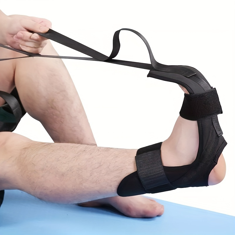 VIDELLY Foot Stretcher and Leg Stretcher Strap Bundle Yoga Rehabilitation  Stretching Strap Foot Drop Correction Leg Stretch Band Improve Flexibility