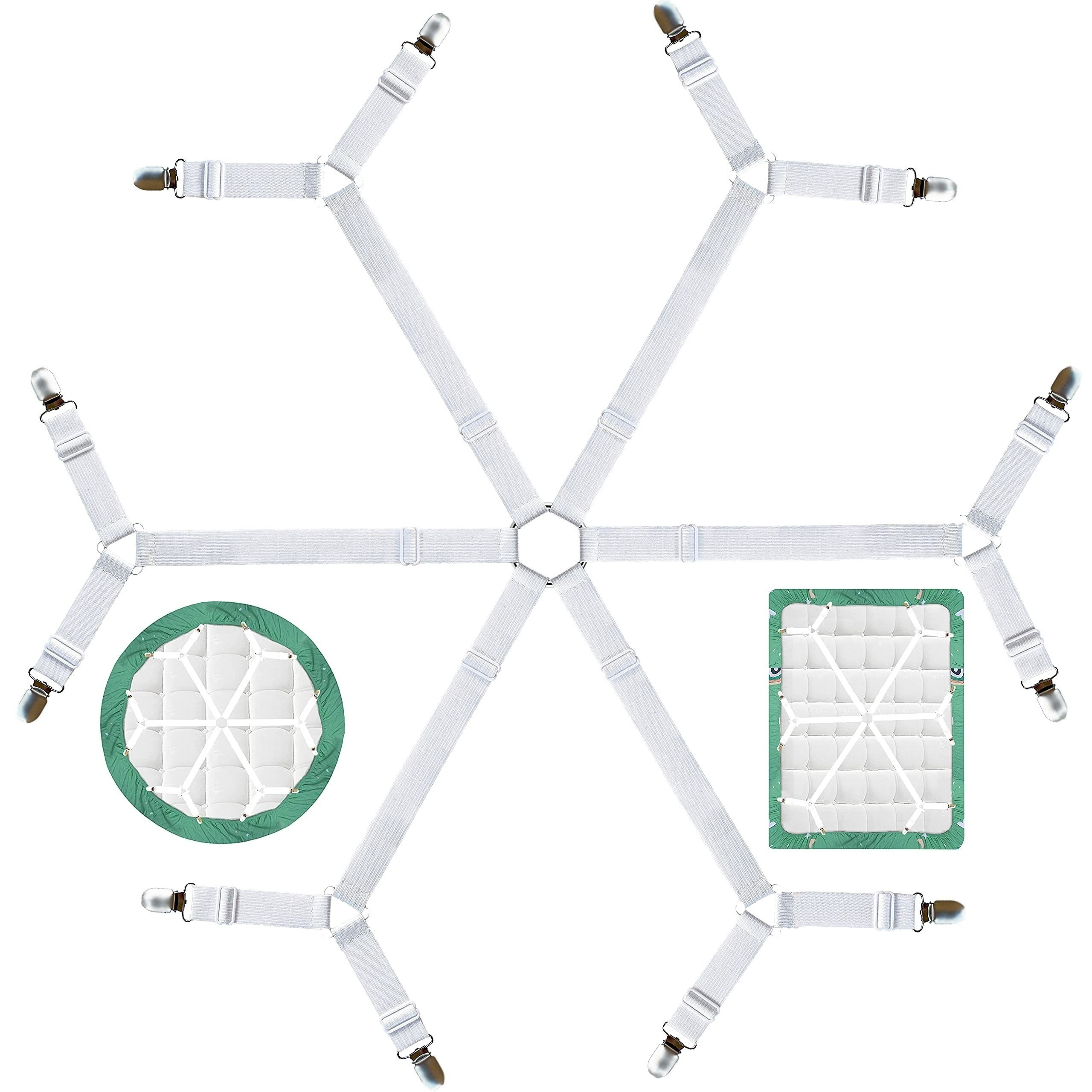 Fissatori Per Lenzuola 1pc, Accessori Per Biancheria Da Letto Elastici  Regolabili Con Clip In Metallo, Pratiche Cinghie Di Sicurezza Antiscivolo  Invis