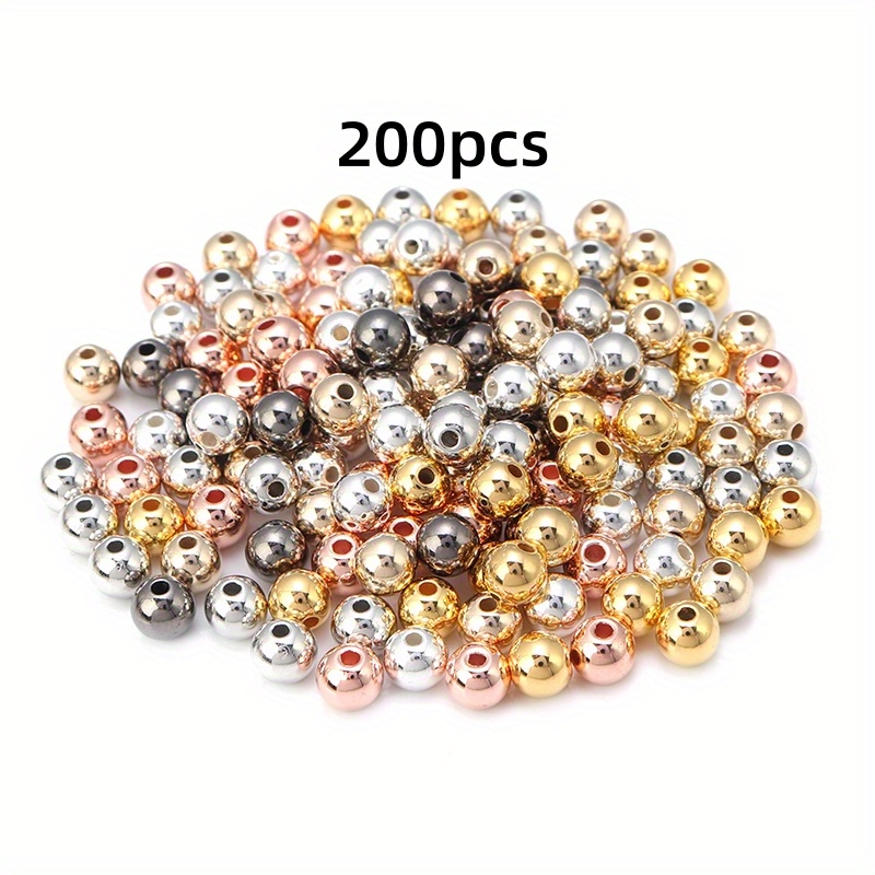 Ccb Spacer Beads Plastic Rondelle Plated Beads For Diy - Temu