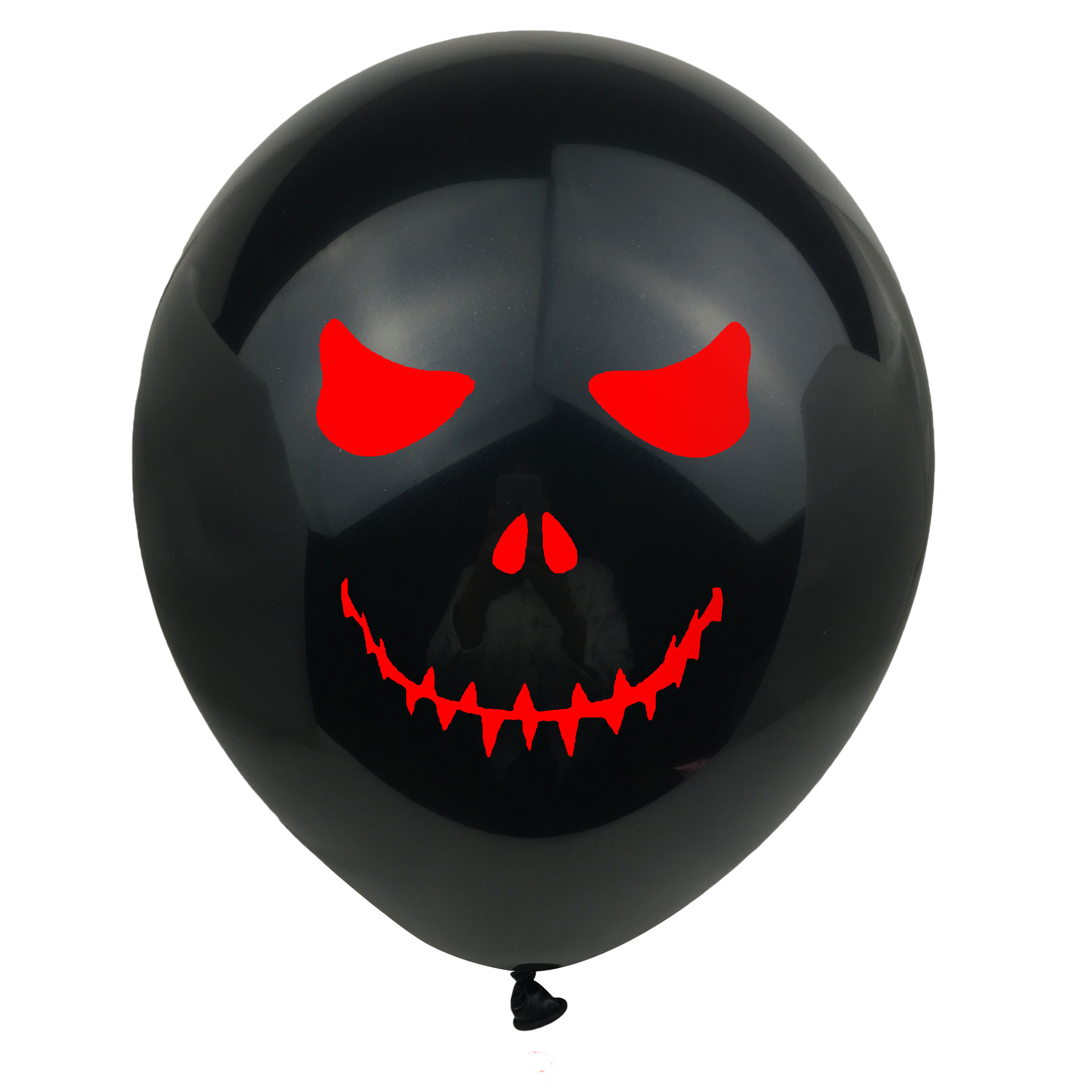 10pcs Halloween Skeleton Latex Balloon Bat Pumpkin Ghost Face