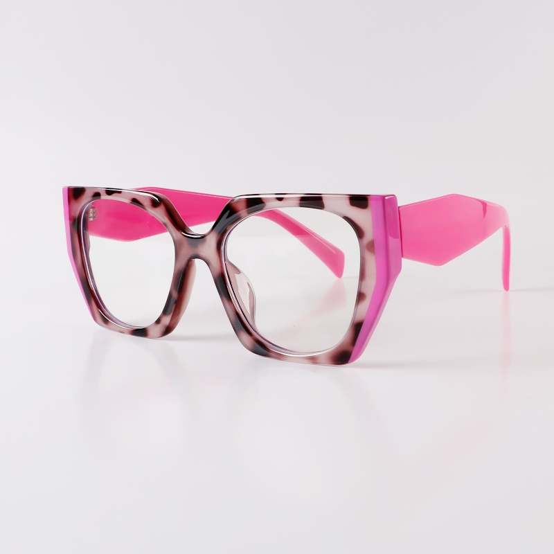 Tr90 Retro Cat- Plain Lens Women's Fashion Versatile Frame Street Style Trendy Frame