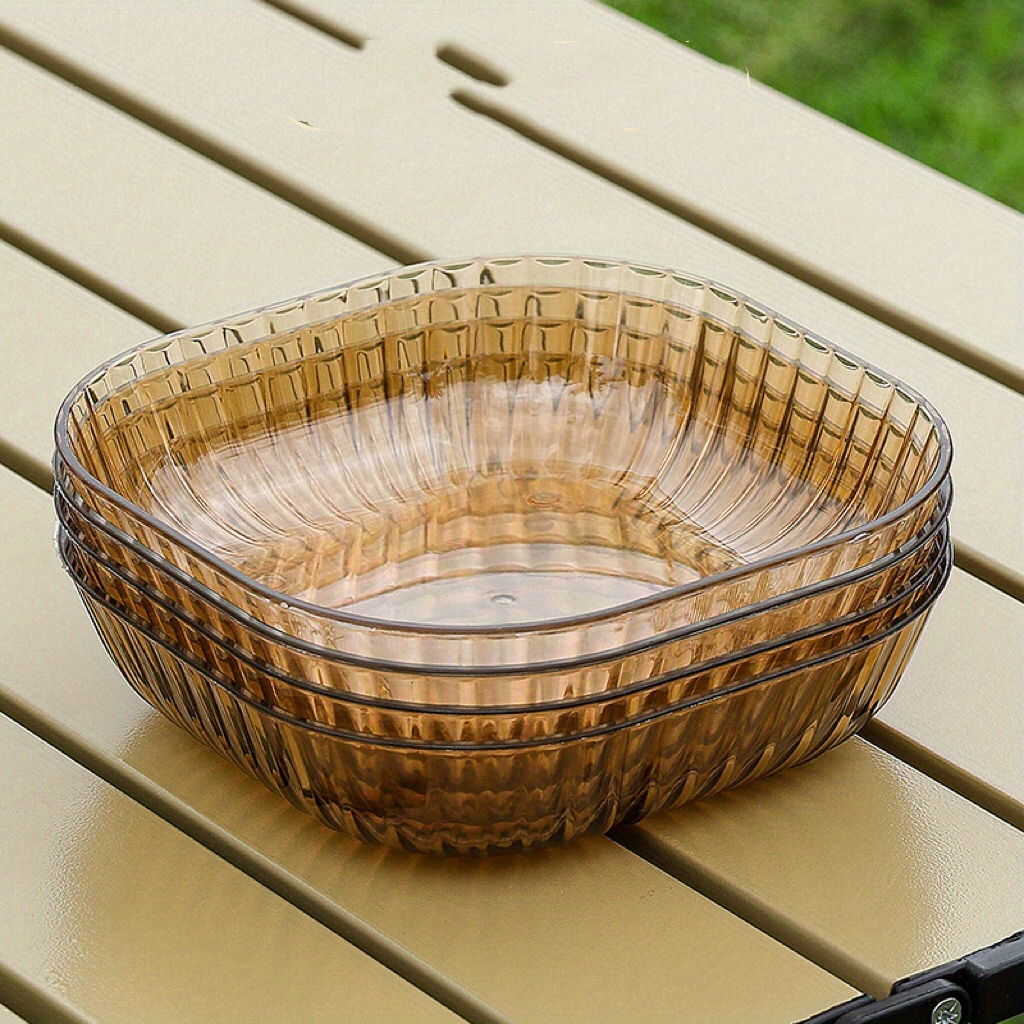 Clear Candy Servers, Decorative Fluted Colored Serving Platter