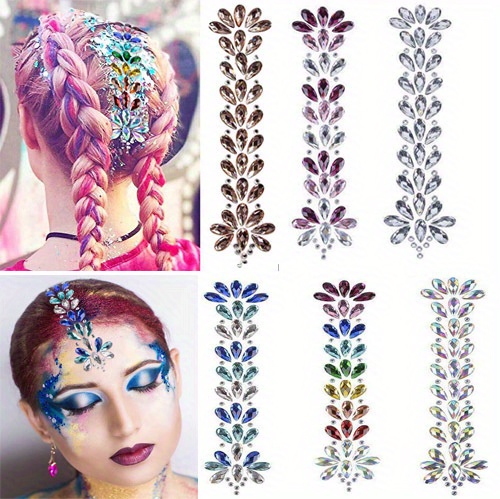 Buy Hair Root Jewels gems Hair Accessories Temporary Mermaid face