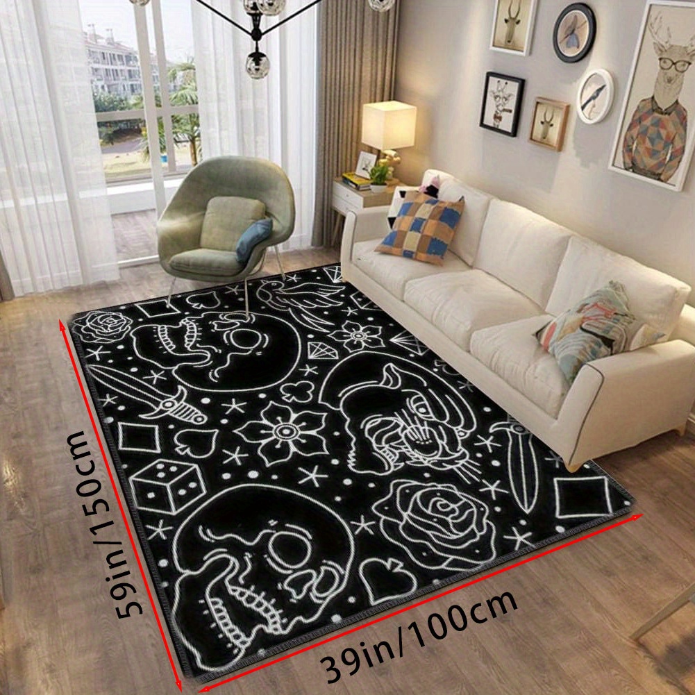 Soft Flannel Area Rugs, Shaggy Floor Carpet For Bedroom, Home Decor Area  Rugs, Non-slip Machine Washable Carpet, Entrance Welcome Door Mat, Living Room  Bedroom Game Room Dormitory Carpet Room Decor, Halloween Christmas