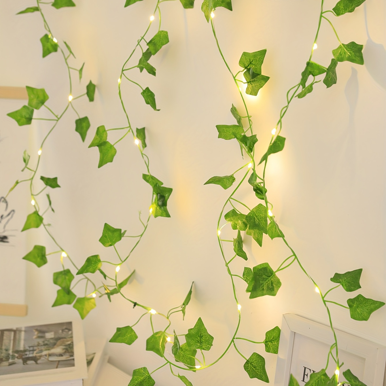 USB Artificial Vine Light Ivy String Lights Fake Creeper Green