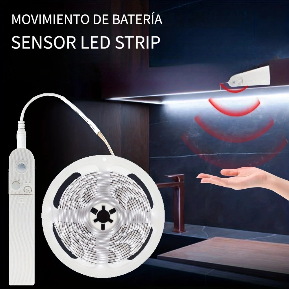 AIMENGTE Tira de Luces LED con Sensor de Movimiento,5050 SMD