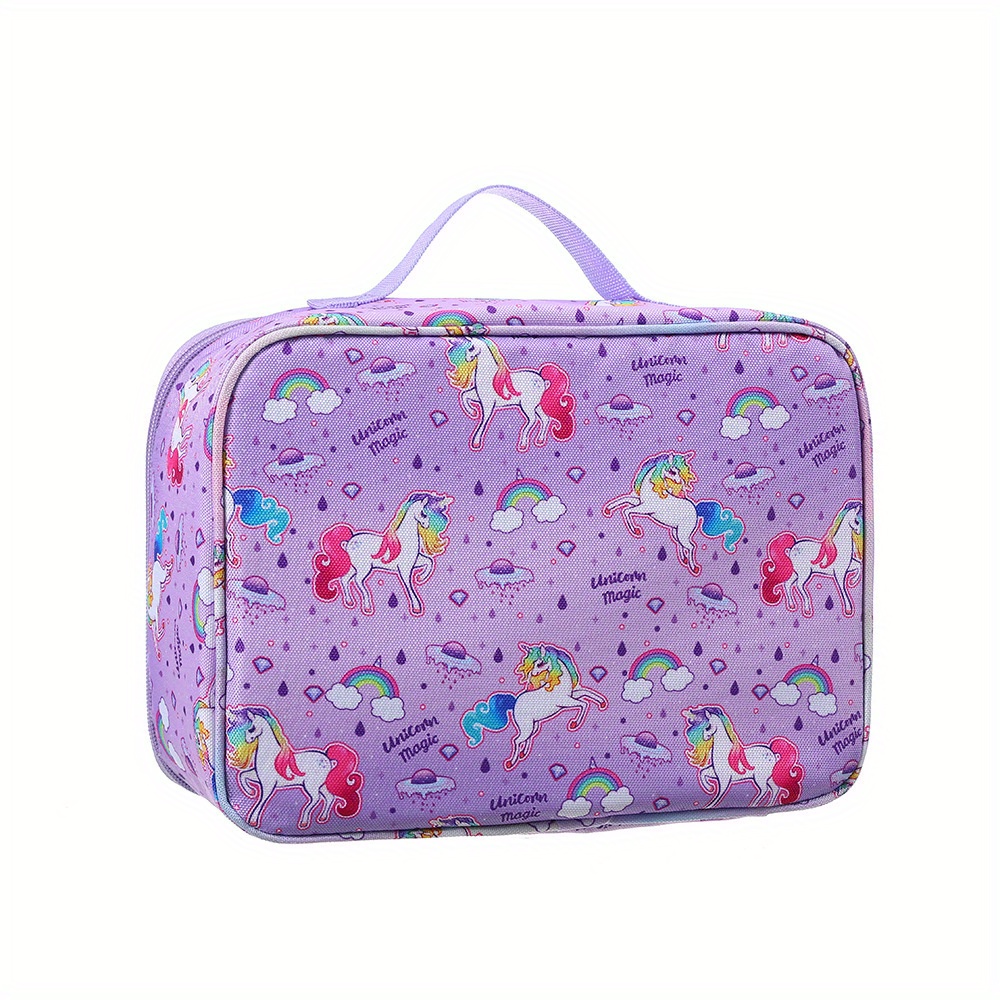 Lilac Two Compartment Lunch Bag Purple