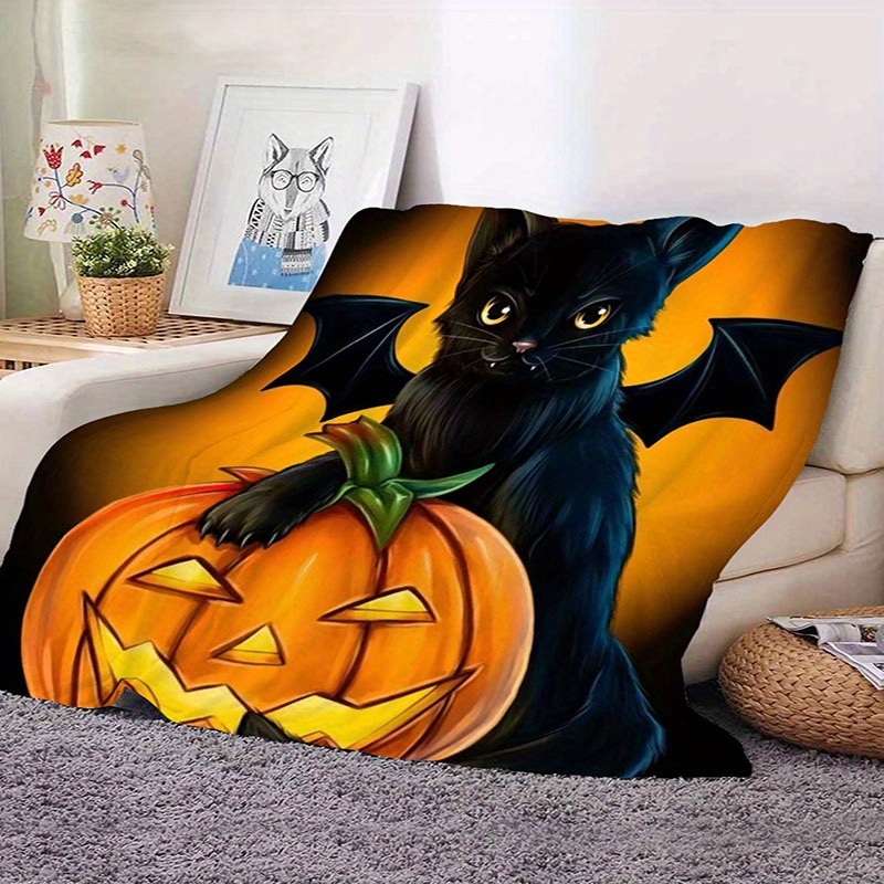 Halloween hotsell cat blanket