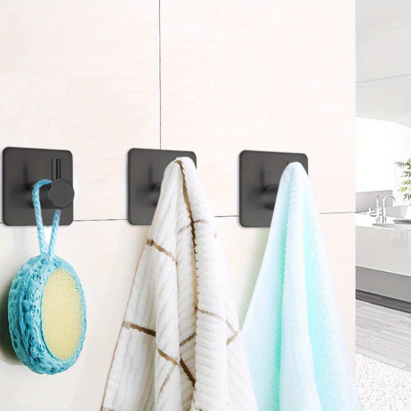 5/10PCS Large Adhesive Hooks Waterproof Wall Hooks for Hanging Heavy Duty  Metal Towel and Coats Hooks Bathroom Towel Hanger - AliExpress