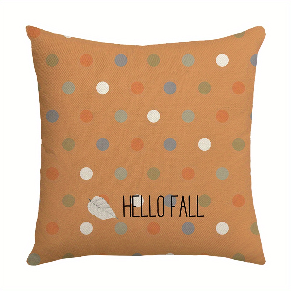 4pcs Fall Pillow Covers 18x18 Inch Hello Pumpkin Leaves Fall Decor Outdoor  Fall Pillows Decorative Throw Pillows Cases Farmhouse Autumn Thanksgiving D