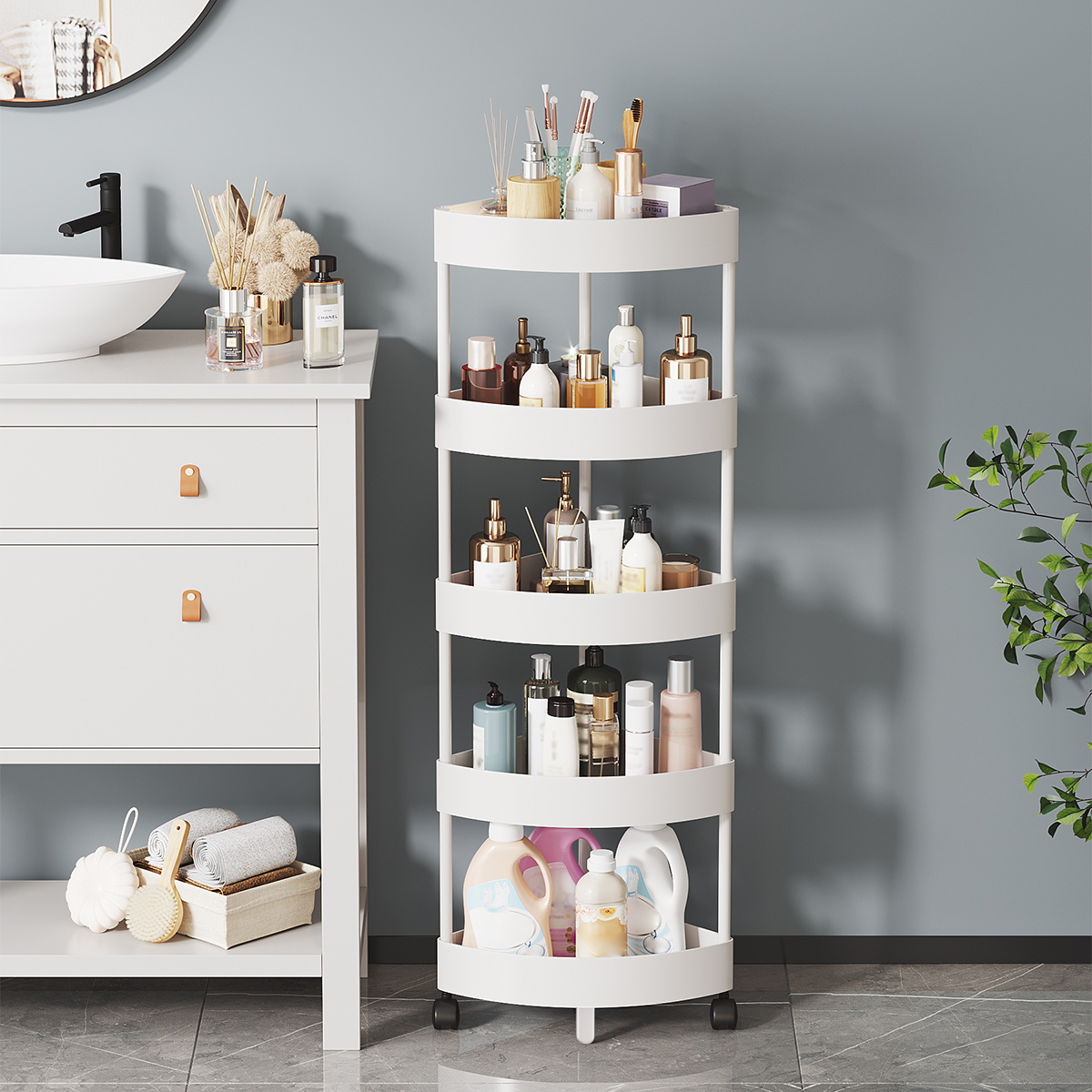 Multipurpose Bathroom Corner Shelves No Drilling Shower Temu