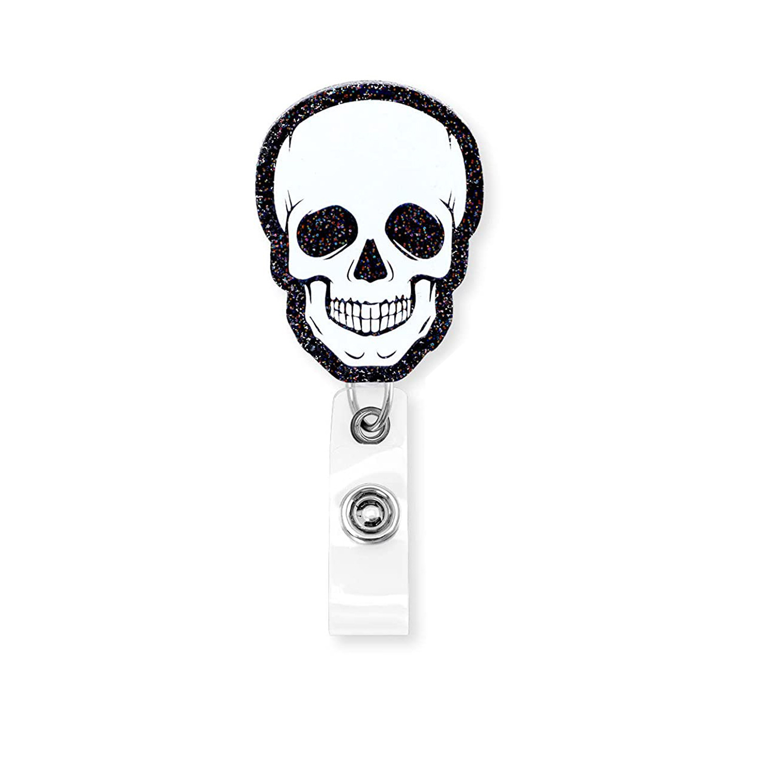 Retractable Badge Reel Clip Funny Gothic Ghost Skeleton Name - Temu  Australia
