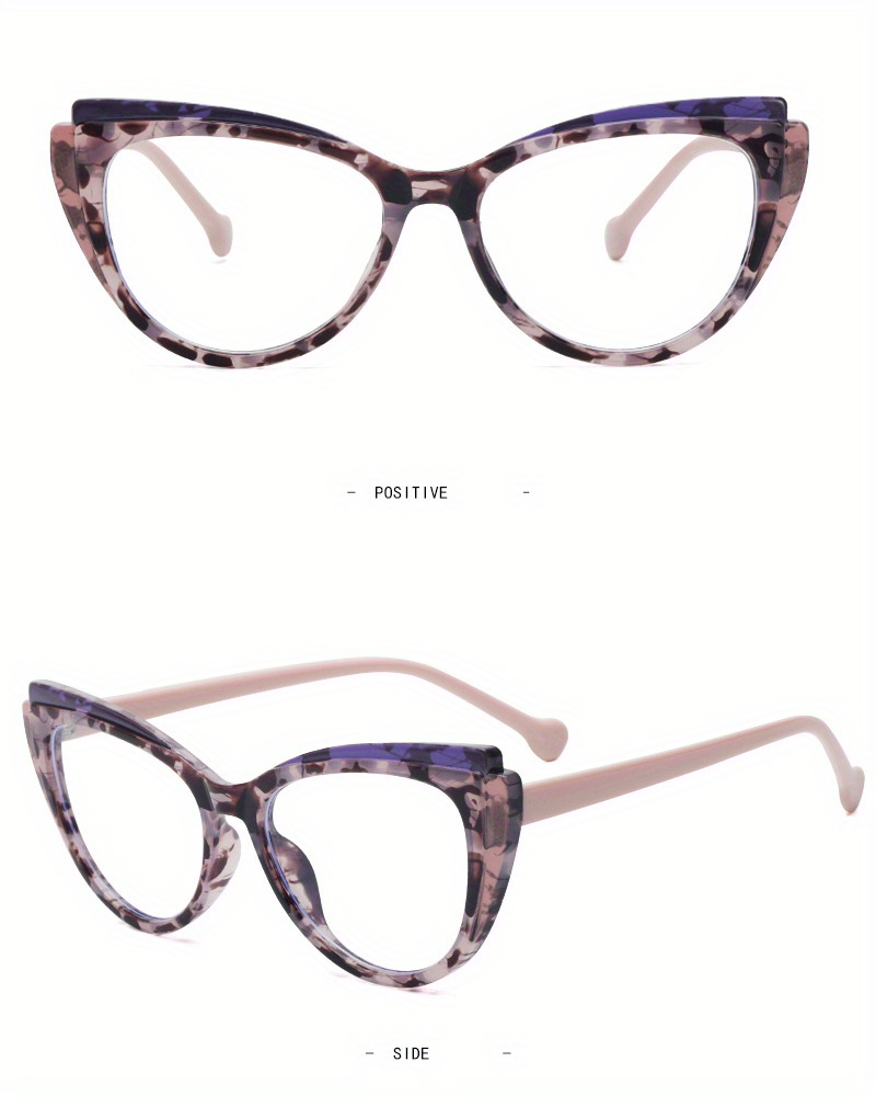 Очки для защиты глаз от синего света y2 cat eye, для женщин и мужчин, милые цветочные оправы в стиле треугольник, прозрачные линзы, компьютерные очки с тканевыми деталями 9