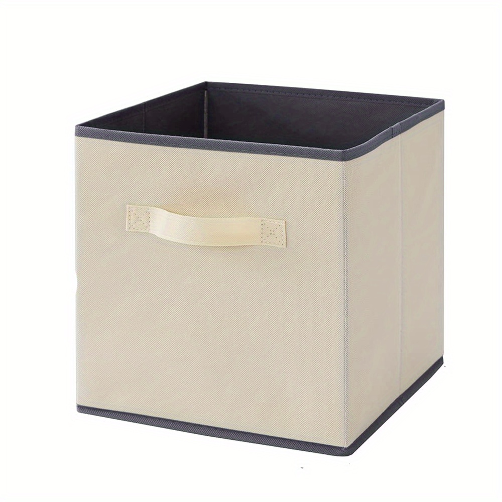 1 Cesta Almacenamiento Portátil Tejido Beige Organizador - Temu Chile